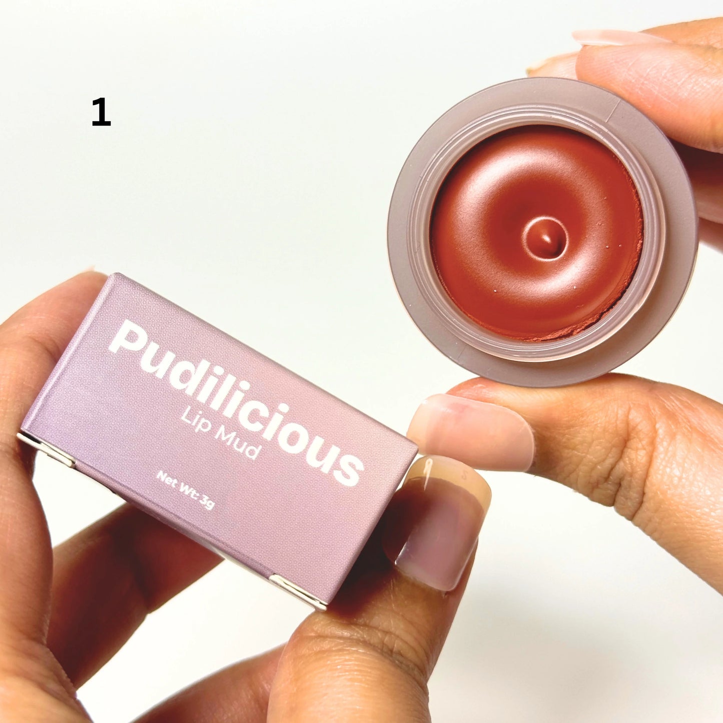 Shade 1  Pudilicious Lip Mud Cruelty-Free | Vegan | Multi-Use Makeup Essential