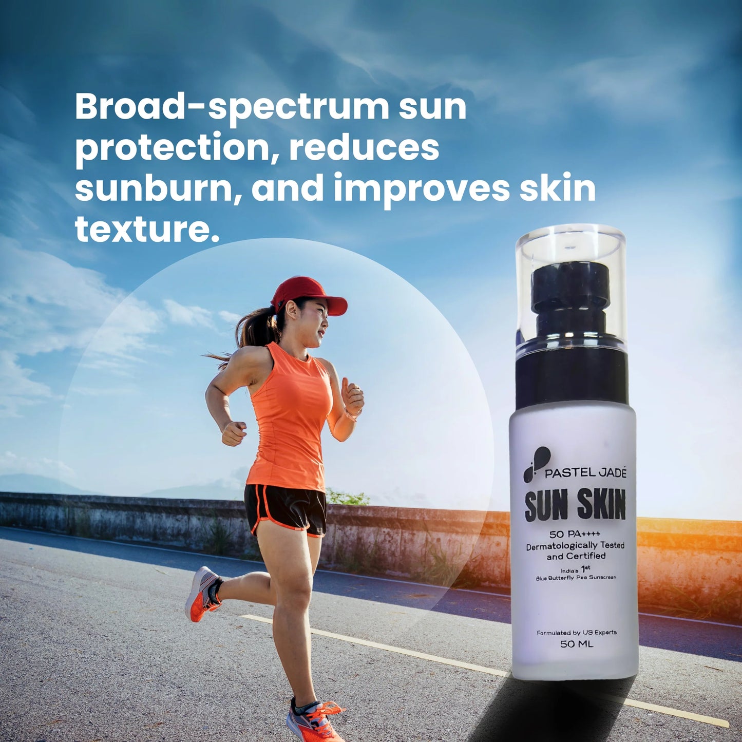 Sun Skin: Blue Pea Magic for Broad Spectrum UVA/UVB Protection