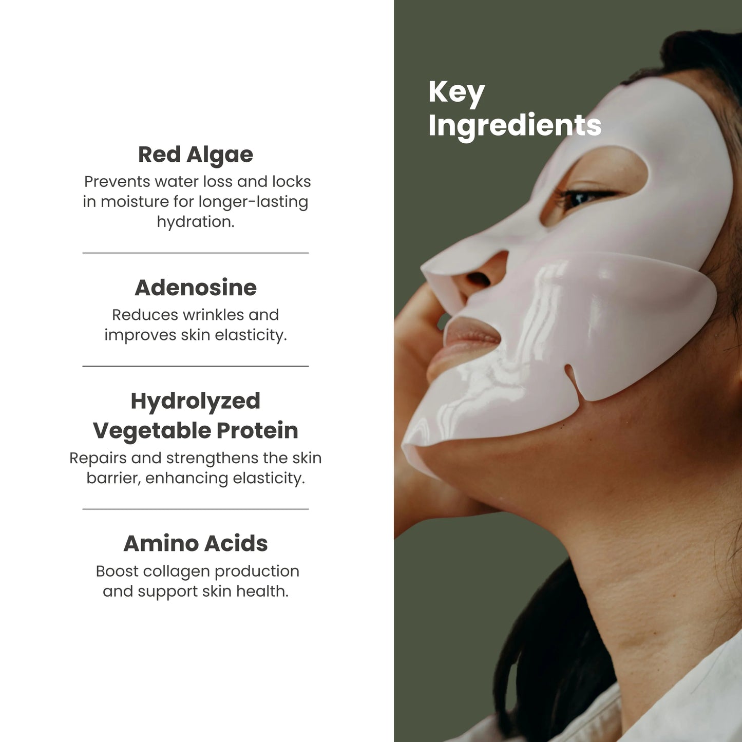 Instant Glass Skin and Skin Tightening Mask (Bio collagen mask)