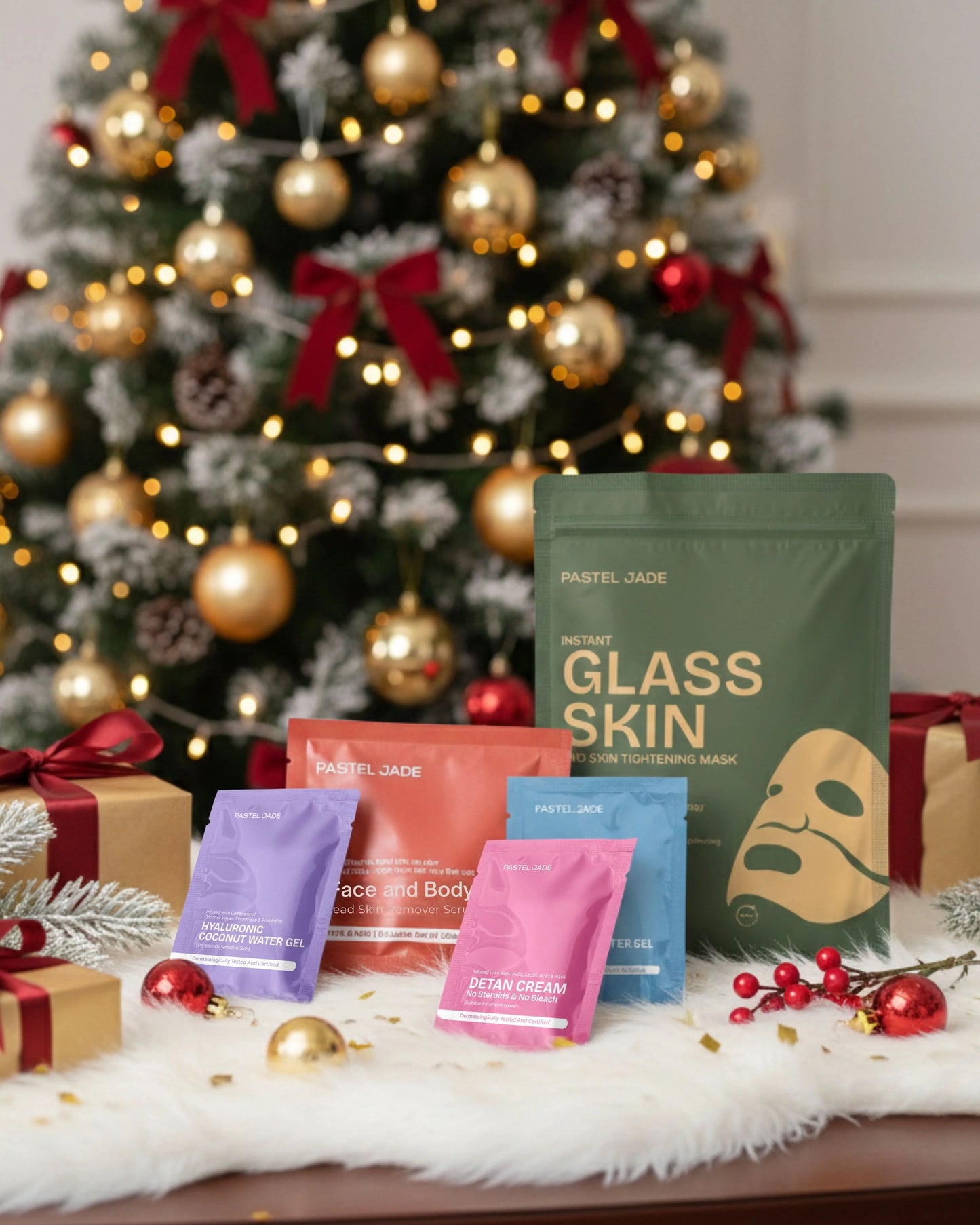 Instant Glass Skin advanced facial kit combo