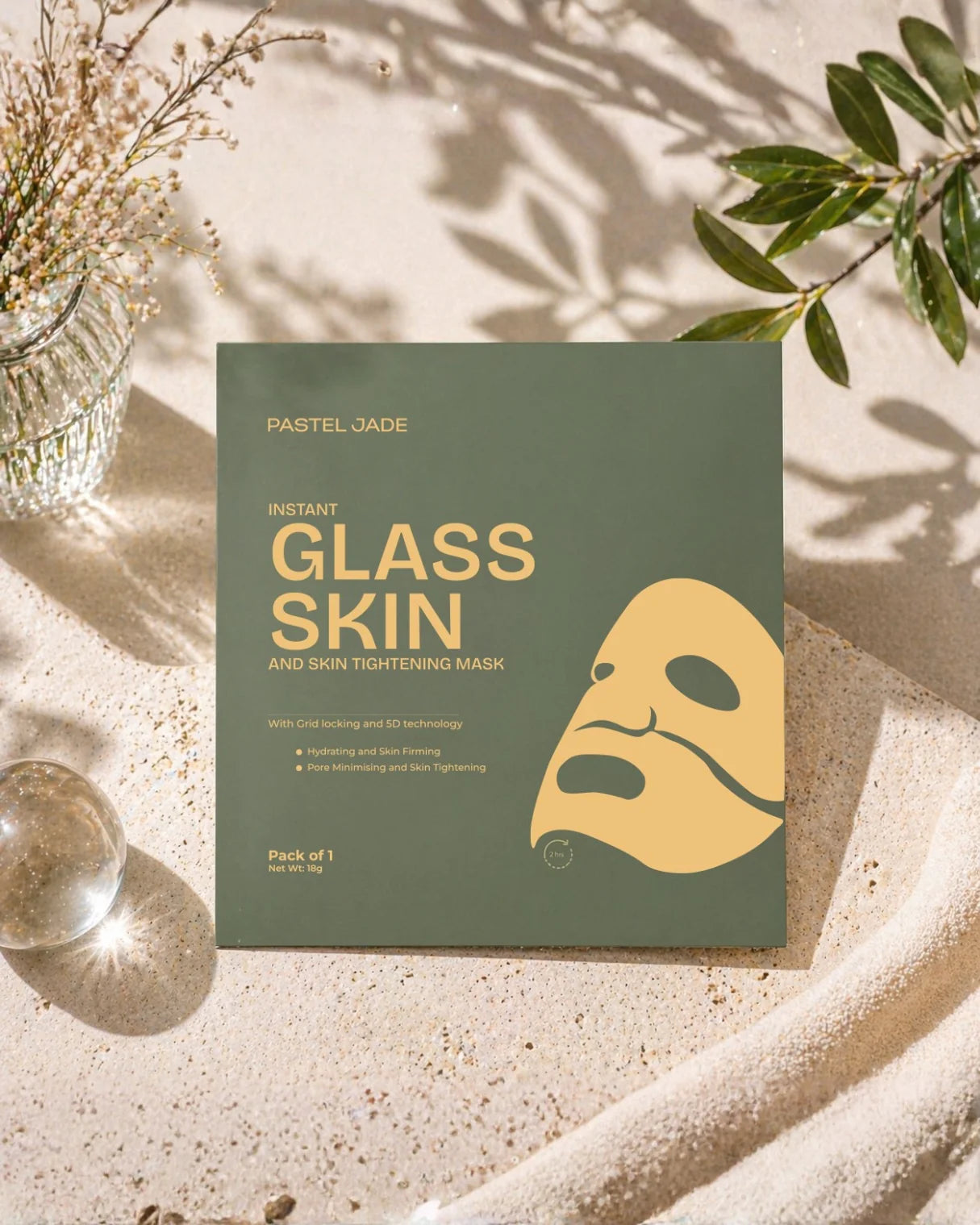 Instant Glass Skin and Skin Tightening Mask (Bio collagen mask)