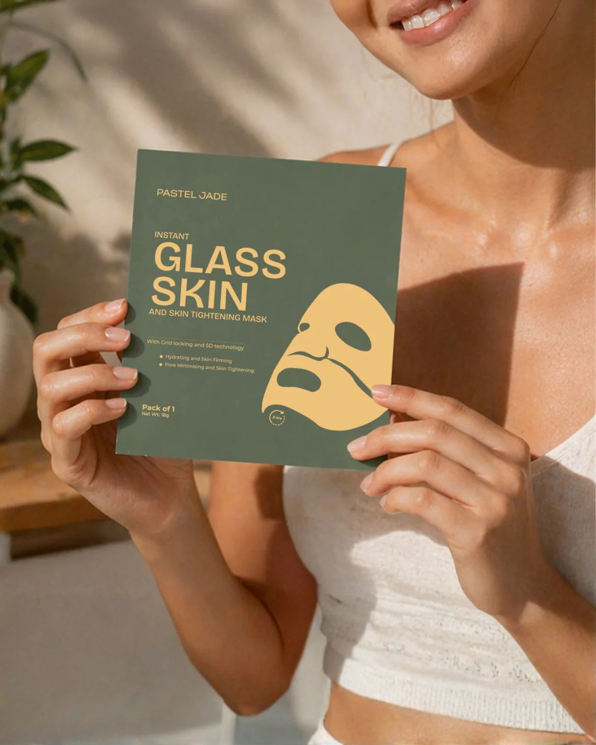 Instant Glass Skin and Skin Tightening Mask (Bio collagen mask)