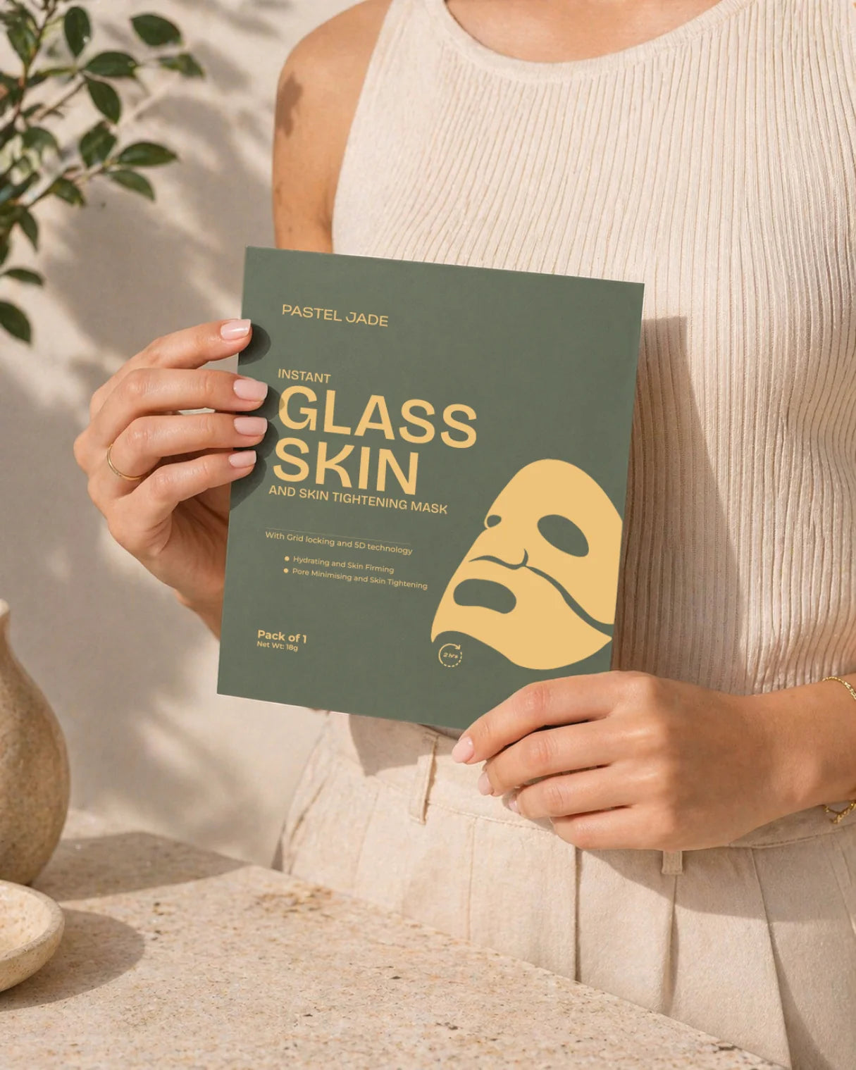Instant Glass Skin and Skin Tightening Mask (Bio collagen mask)