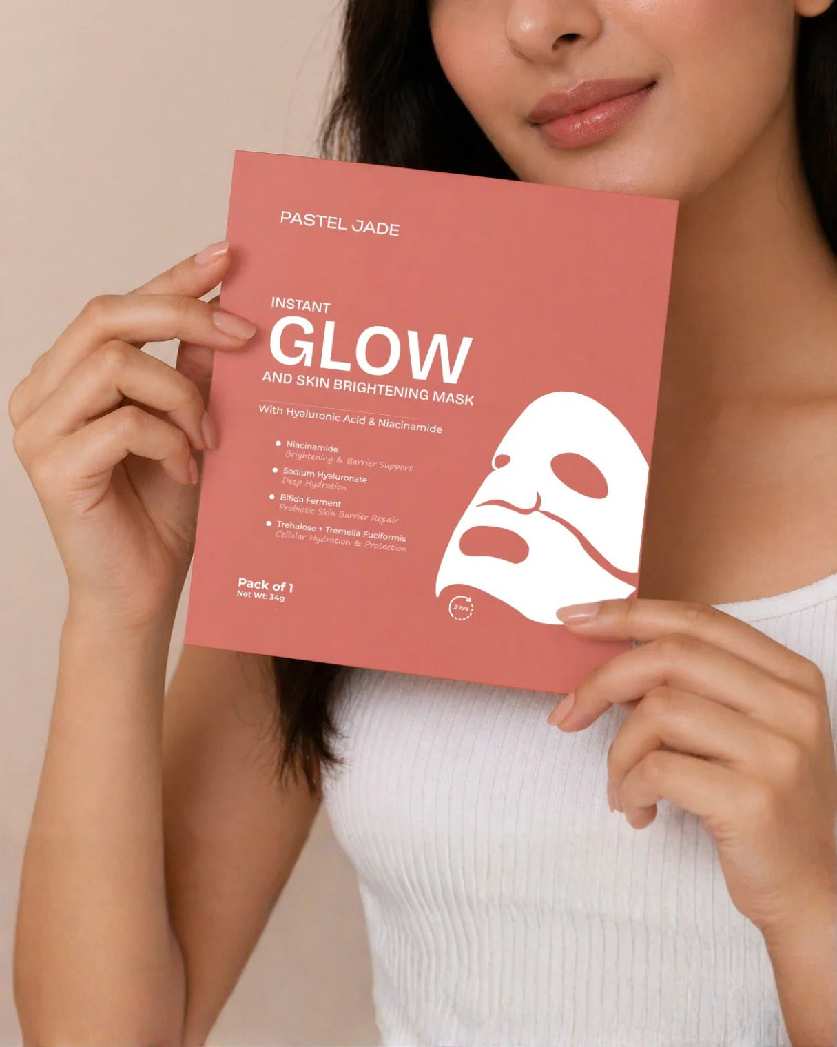 Instant Glow and Skin Brightening Mask pack of 1 (Bio collagen mask)
