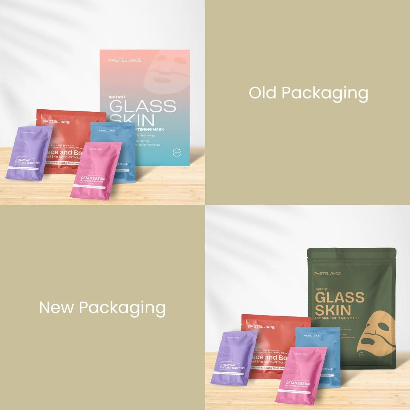 Instant Glass Skin advanced facial kit combo