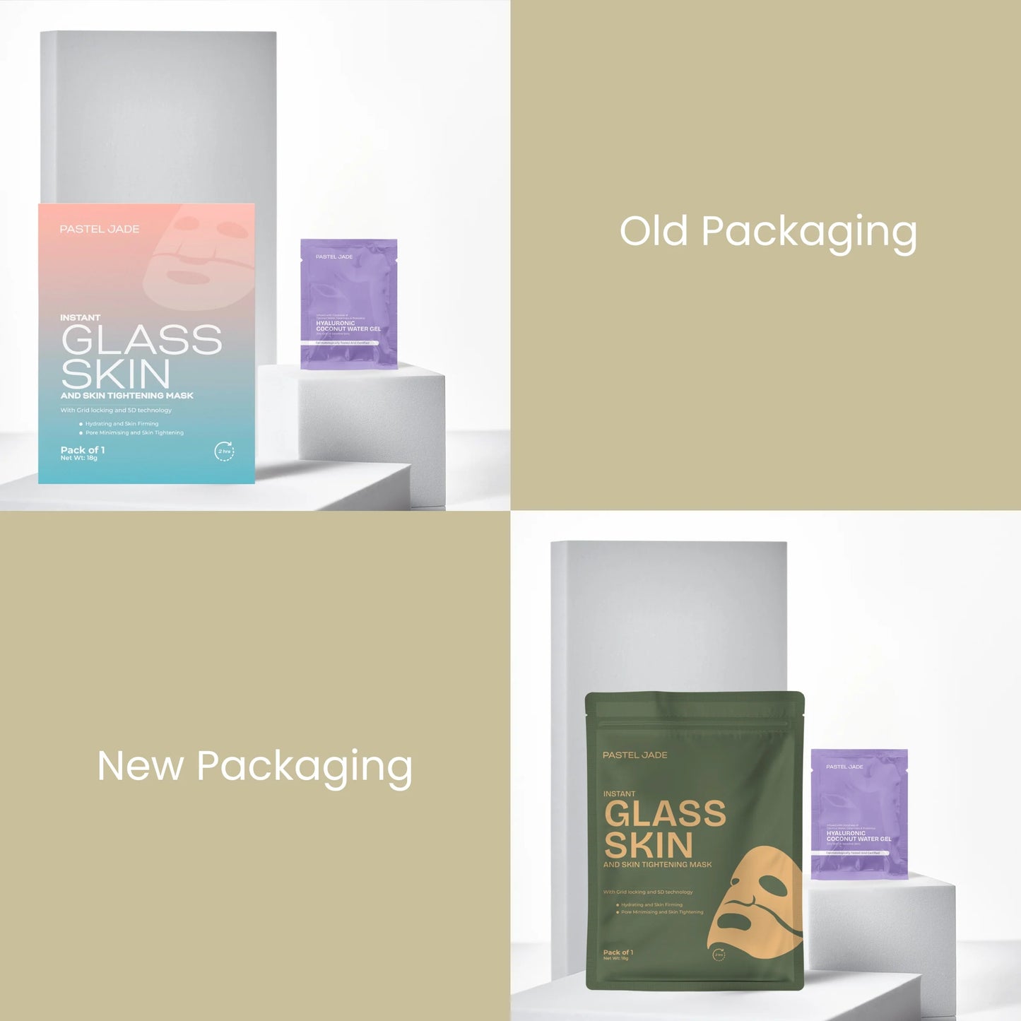 Glass Skin combo (coconut gel dry trial + glass skin)