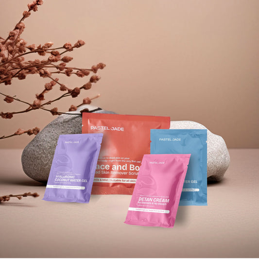 Trial Pack Combo 4-Step Mini Facial Kit Combo – Glow, Hydrate, Revive!