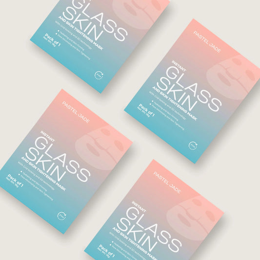 Instant Glass Skin and Skin Tightening Mask pack of 4